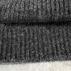 画像8: CHARCOAL COLOR WOOL KNIT SWEATER / Mens M(L) / MADE IN NORWAY (8)