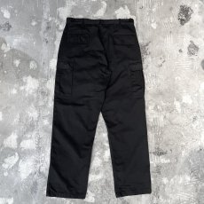 画像2: BLACK COLOR STRAIGHT SILHOUETTE CARGO PANTS / W34 (2)