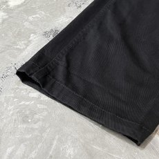 画像8: BLACK COLOR STRAIGHT SILHOUETTE CARGO PANTS / W34 (8)