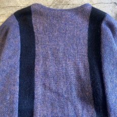 画像8: DOLMAN SLEEVE DESIGN BICOLOR KNIT SWEATER / Ladies L (8)