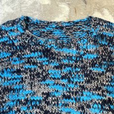 画像10: MIX COLOR KNIT SWEATER / Mens L (10)