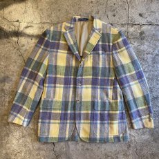 画像1: 【POLO RALPH LAUREN】COLOR CHECK PATTERN DESIGN TAILORED JACKET / Ladies L  (1)