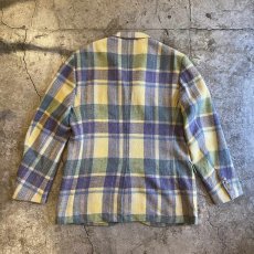 画像2: 【POLO RALPH LAUREN】COLOR CHECK PATTERN DESIGN TAILORED JACKET / Ladies L  (2)