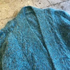 画像3: COLOR DESIGN MIX GLITTER MOHAIR KNIT CARDIGAN / Ladies L (3)