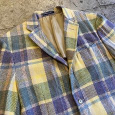 画像3: 【POLO RALPH LAUREN】COLOR CHECK PATTERN DESIGN TAILORED JACKET / Ladies L  (3)