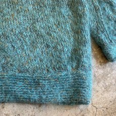 画像9: COLOR DESIGN MIX GLITTER MOHAIR KNIT CARDIGAN / Ladies L (9)