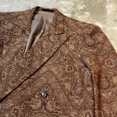 画像4: ALL OVER PATTERN WOVEN TAILORED JACKET / Mens L (4)