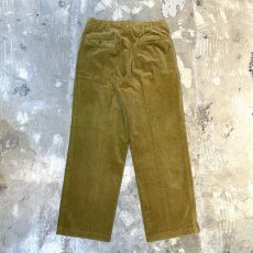 画像2: MUSTARD COLOR CENTER CREASE CORDUROY PANTS / W31 (2)