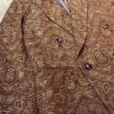 画像5: ALL OVER PATTERN WOVEN TAILORED JACKET / Mens L (5)