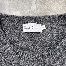 画像10: 【PAUL SMITH】GRAY COLOR WOOL KNIT SWEATER / Mens S(L) (10)