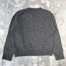 画像2: 【PAUL SMITH】GRAY COLOR WOOL KNIT SWEATER / Mens S(L) (2)