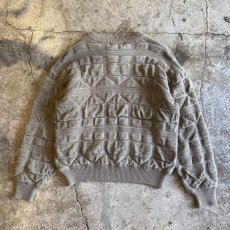 画像2: DESIGN ART EMBOSS KNIT SWEATER / Ladies L(M) (2)