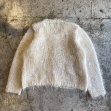 画像2: OLD PATCH MOHAIR DESIGN KNIT CARDIGAN / Ladies M (2)