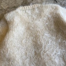 画像9: OLD PATCH MOHAIR DESIGN KNIT CARDIGAN / Ladies M (9)