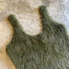 画像3: FAUX FUR SHAGGY KNIT COLOR N/S TOPS / Ladies M (3)