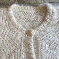 画像7: OLD PATCH MOHAIR DESIGN KNIT CARDIGAN / Ladies M (7)