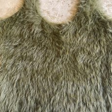 画像4: FAUX FUR SHAGGY KNIT COLOR N/S TOPS / Ladies M (4)