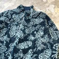 画像4: ALL OVER PATTERN HI-NECK ZIP UP JACKET / Mens L (4)