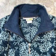 画像10: ALL OVER PATTERN HI-NECK ZIP UP JACKET / Mens L (10)