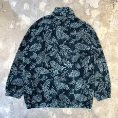 画像2: ALL OVER PATTERN HI-NECK ZIP UP JACKET / Mens L (2)