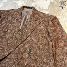 画像4: ALL OVER WOVEN PATTERN TAILORED JACKET / Mens L (4)