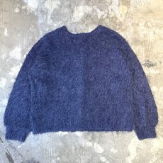 画像2: PURPLE NO COLLAR KNIT CARDIGAN / Mens XL (2)