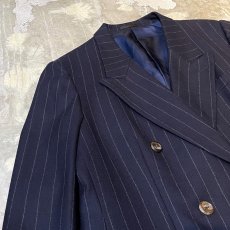 画像3: 【BURBERRY】STRIPE PATTERN DOUBLE BREASTED TAILORED JACKET / Mens L (3)