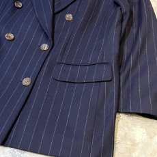 画像6: 【BURBERRY】STRIPE PATTERN DOUBLE BREASTED TAILORED JACKET / Mens L (6)