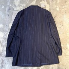 画像2: 【BURBERRY】STRIPE PATTERN DOUBLE BREASTED TAILORED JACKET / Mens L (2)