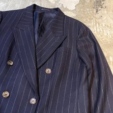 画像4: 【BURBERRY】STRIPE PATTERN DOUBLE BREASTED TAILORED JACKET / Mens L (4)