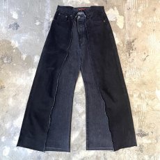 画像1: 【Wiz&Witch】"UNITED" TWINS WIDE DENIM PANTS / W31 (1)