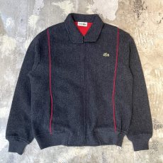 画像1: "LACOSTE" BICOLOR PIPING ZIP UP JACKET / Mens L (1)