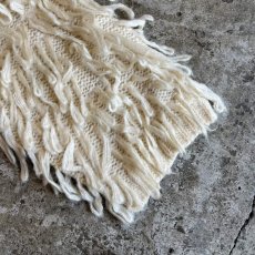 画像6: ALL OVER LOOP FRINGE LINE DESIGN KNIT CARDIGAN / Ladies M (6)