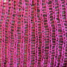 画像11: PINK COLOR MESH DESIGN LOWGAUGE KNIT TOPS / Ladies L (11)