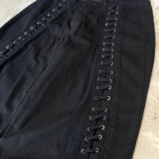 画像4: 【Wiz&Witch】"UNITED" TWO FACE LACE UP DENIM PANTS / OS (4)