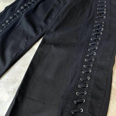 画像6: 【Wiz&Witch】"UNITED" TWO FACE LACE UP DENIM PANTS / OS (6)