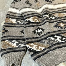 画像5: 【TIMBERLAND】NATIVE PATTERN WOOL HANDKNIT SWEATER / Mens XL (5)