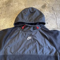 画像9: 【NIKE】FLEECE×NYLON DOCKING DESIGN L/S HOODIE / Ladies L(M)  (9)