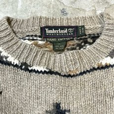 画像10: 【TIMBERLAND】NATIVE PATTERN WOOL HANDKNIT SWEATER / Mens XL (10)