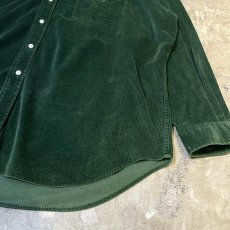 画像6: 【RALPH LAUREN】BEAR EMBROIDERY GREEN CORDUROY L/S SHIRT / Mens XXL (6)