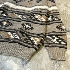 画像6: 【TIMBERLAND】NATIVE PATTERN WOOL HANDKNIT SWEATER / Mens XL (6)