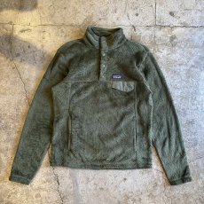 画像1: 【PATAGONIA】KHAKI COLOR FLEECE SNAP T PULLOVER TOPS / Ladies S(M) (1)