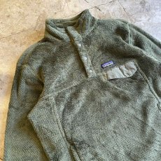 画像3: 【PATAGONIA】KHAKI COLOR FLEECE SNAP T PULLOVER TOPS / Ladies S(M) (3)