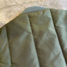 画像9: KHAKI COLOR DESIGN QUILTING ZIP UP VEST / Ladies L / MADE IN USA (9)