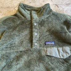 画像4: 【PATAGONIA】KHAKI COLOR FLEECE SNAP T PULLOVER TOPS / Ladies S(M) (4)