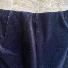 画像5: BLACK COLOR VELVET DESIGN SHORT PANTS / W28~W35 (5)