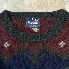 画像10: 【WOOLRICH】FRONT DUCK GRAPHIC PATTERN KNIT SWEATER / Mens XL (10)