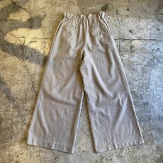 画像2: HIGH WAIST TUCK DESIGN WOOL PANTS / W26~W28 (2)