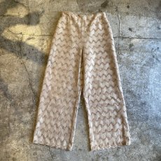 画像1: JAGGED PATTERN SHORT FRINGE DESIGN PANTS / W26~W30 (1)