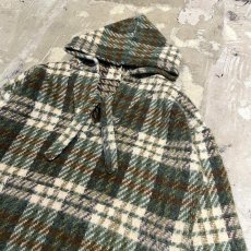 画像4: ALL OVER CHECK PATTERN KNIT HOODIE / Mens L (4)